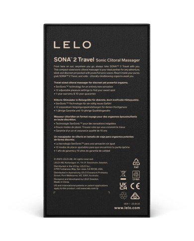 LELO - MASSEUR SONIQUE POUR CLITORIS SONA 2 TRAVEL VIOLET