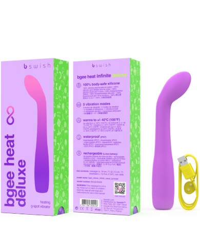 B SWISH - VIBRATEUR RECHARGEABLE BGEE HEAT INFINITE DELUXE LAVANDE SILICONE