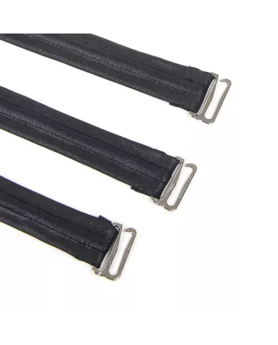 SUBBLIME - 954406 ROBE BONDAGE EN CUIR NOIR S/M