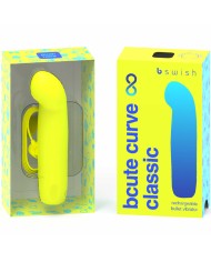 B SWISH - VIBRATEUR EN SILICONE RECHARGEABLE BCUTE CURVE INFINITE CLASSIC JAUNE