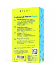 B SWISH - VIBRATEUR EN SILICONE RECHARGEABLE BCUTE CURVE INFINITE CLASSIC JAUNE