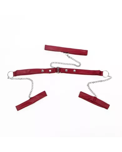 SUBBLIME - 954420 ROBE BONDAGE EN DENTELLE NOIRE S/M