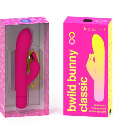 B SWISH - VIBRATEUR RECHARGEABLE CLASSIQUE BWILD BUNNY INFINITE SILICONE ROSE
