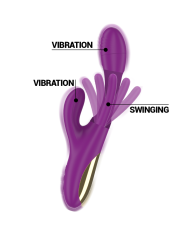 INTENSE - APOLO VIBRATEUR MULTIFONCTION RECHARGEABLE 7 VIBRATIONS AVEC LANGUE OSCILLANTE VIOLET