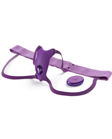 FANTASY FOR HER - HARNAIS PAPILLON VIBRANT, RECHARGEABLE & TÉLÉCOMMANDE VIOLET