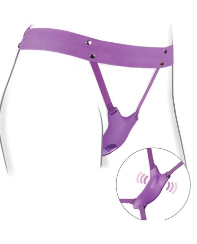 FANTASY FOR HER - HARNAIS PAPILLON VIBRANT, RECHARGEABLE & TÉLÉCOMMANDE VIOLET