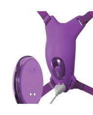 FANTASY FOR HER - HARNAIS PAPILLON VIBRANT, RECHARGEABLE & TÉLÉCOMMANDE VIOLET