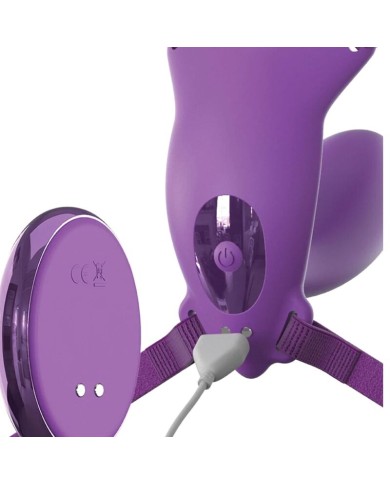 FANTASY FOR HER - HARNAIS PAPILLON G-SPOT AVEC VIBRATEUR, RECHARGEABLE ET TÉLÉCOMMANDE VIOLET