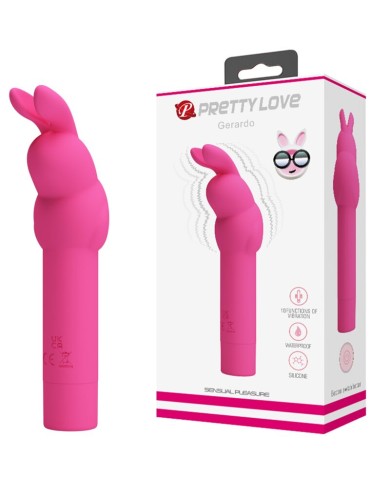 PRETTY LOVE - VIBRATEUR EN SILICONE GERARDO FUSCHIA RABBIT