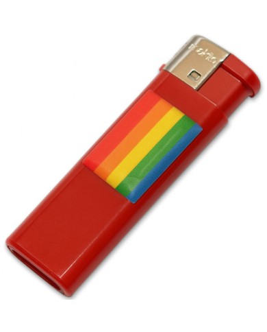 PRIDE - BRIQUET FUSCIA AVEC DRAPEAU LGBT