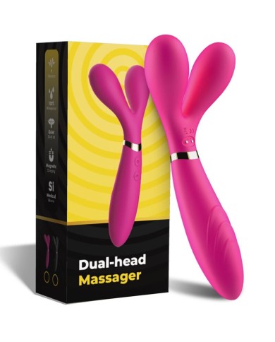 ARMONY - Y-WAND MASSAGE & VIBRATEUR DOUBLE TÊTE FUCHSIA
