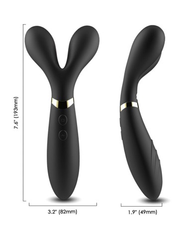 ARMONY - Y-WAND MASSAGE & VIBRATEUR DOUBLE TÊTE NOIR