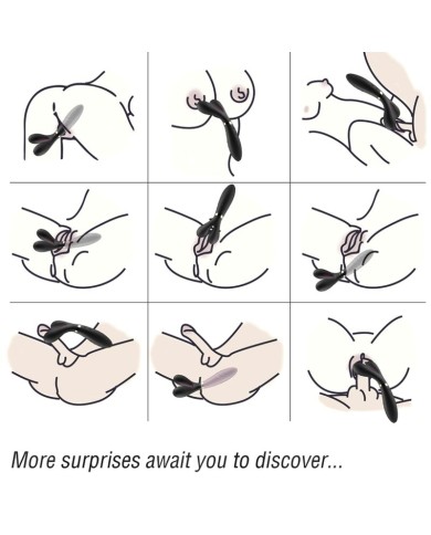 ARMONY - Y-WAND MASSAGE & VIBRATEUR DOUBLE TÊTE NOIR