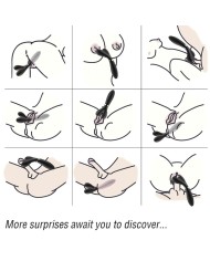 ARMONY - Y-WAND MASSAGE & VIBRATEUR DOUBLE TÊTE NOIR