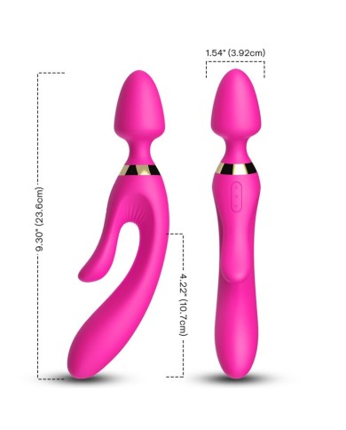 ARMONY - MASSEUR & VIBRATEUR LAPIN FUCHSIA