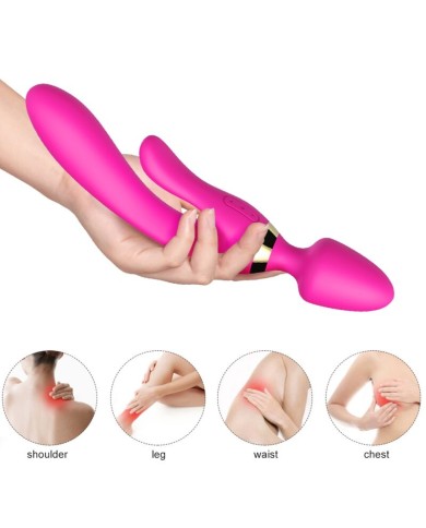 ARMONY - MASSEUR & VIBRATEUR LAPIN FUCHSIA