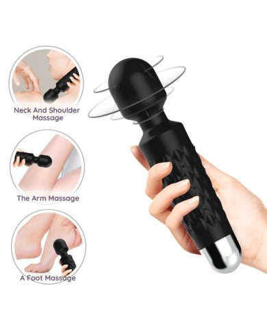ARMONY - MASSEUR ET VIBRATEUR POSTMAN TÊTE SUPER FLEXIBLE NOIR