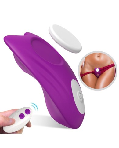 ARMONY - CULOTTE PORTABLE PAPILLON VIBRATEUR TÉLÉCOMMANDE VIOLET