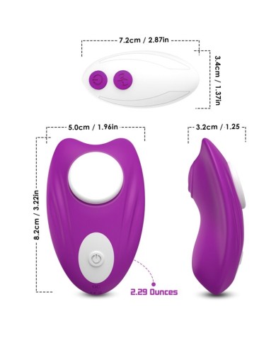 ARMONY - CULOTTE PORTABLE PAPILLON VIBRATEUR TÉLÉCOMMANDE VIOLET