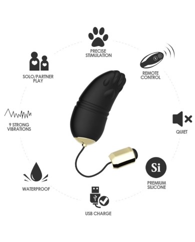 ARMONY - VIBRATEUR KITTY EGG TÉLÉCOMMANDE G-SPOT NOIR
