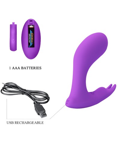PRETTY LOVE - TÉLÉCOMMANDE À VIBRATION ET PULSATION IDABELLE VIOLET