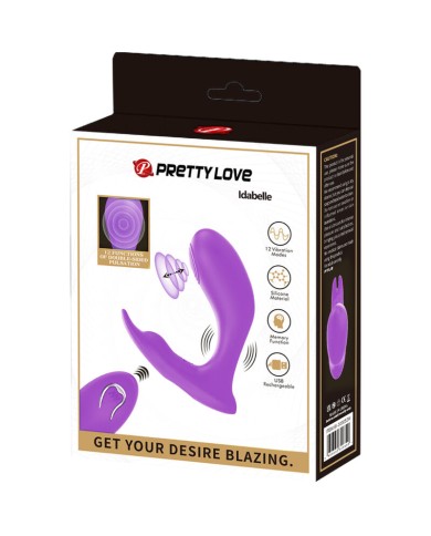 PRETTY LOVE - TÉLÉCOMMANDE À VIBRATION ET PULSATION IDABELLE VIOLET