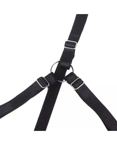 SUBBLIME - 955205 ENSEMBLE SOUTIEN-GORGE AVEC NŒUD NOIR RÉGLABLE L/XL