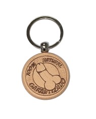 DIABLO PICANTE - PORTE-CLÉS EN BOIS EN FORME DE PÉNIS