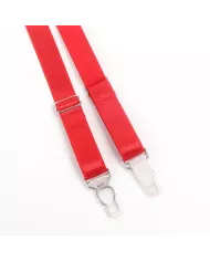 SUBBLIME - 955267 ENSEMBLE SOUTIEN-GORGE BONDAGE ROUGE AVEC JARRETELLE L/XL