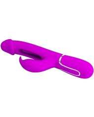 PRETTY LOVE - VIBRATEUR DEJON RABBIT 3 EN 1 MULTIFONCTION FUCSIA