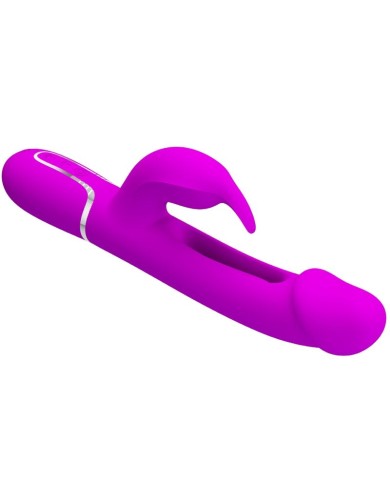 PRETTY LOVE - VIBRATEUR DEJON RABBIT 3 EN 1 MULTIFONCTION FUCSIA