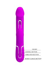 PRETTY LOVE - VIBRATEUR DEJON RABBIT 3 EN 1 MULTIFONCTION FUCSIA