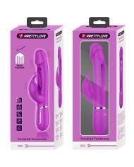 PRETTY LOVE - VIBRATEUR DEJON RABBIT 3 EN 1 MULTIFONCTION FUCSIA