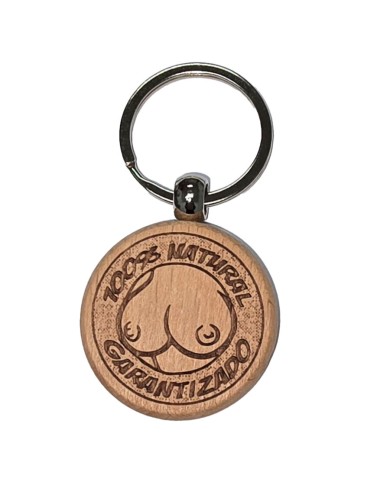 DIABLO PICANTE - PORTE-CLÉS EN BOIS EN FORME DE POITRINE