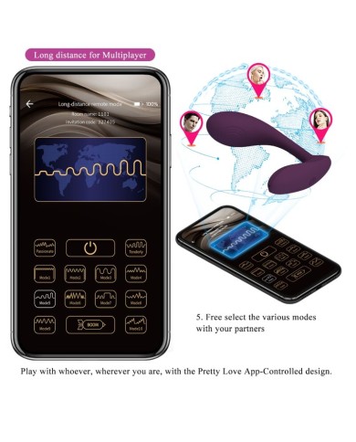 PRETTY LOVE - BAIRD APPLICATION LILA RECHARGEABLE G-SPOT 12 VIBRATIONS