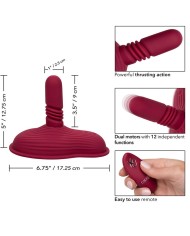 CALEXOTICS - RIDER MASSAGER DOUBLE MOTEUR TÉLÉCOMMANDE ROUGE