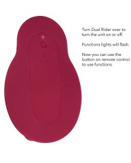 CALEXOTICS - RIDER MASSAGER DOUBLE MOTEUR TÉLÉCOMMANDE ROUGE