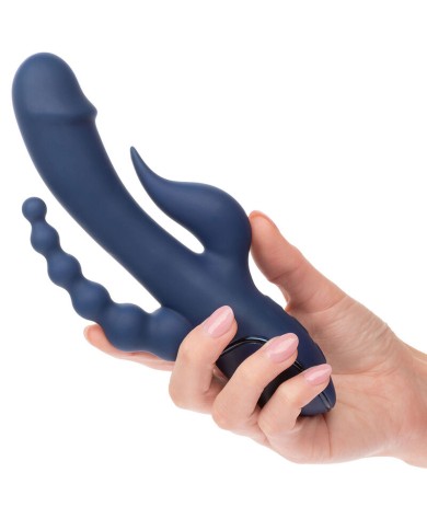 CALEXOTICS - VIBRATEUR TRIPLE ORGASME BLEU