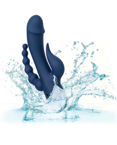 CALEXOTICS - VIBRATEUR TRIPLE ORGASME BLEU