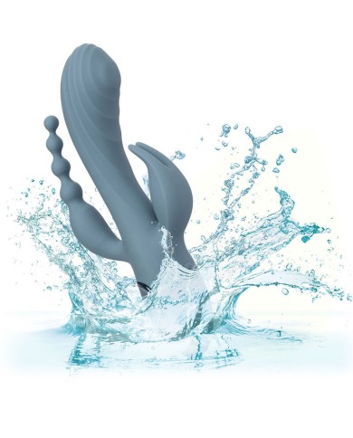 CALEXOTICS - VIBRATEUR TRIPLE ECSTASY GRIS