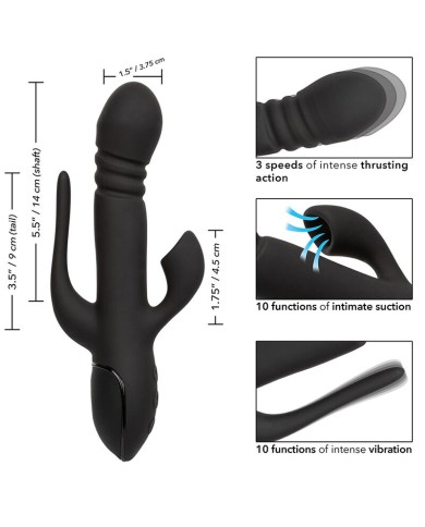CALEXOTICS - VIBRATEUR TRIPLE EUPHORIA NOIR