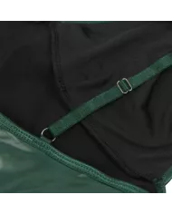 SUBBLIME - 955434 ROBE À BRETELLES EN CUIR VERT S/M SUBBLIME - 955434 ROBE À BRETELLES EN CUIR VERT S/M