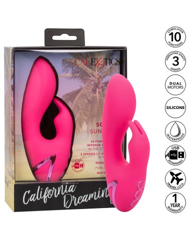 CALEXOTICS - DONC. VIBRATEUR CAL SUNSHINE RABBIT FUCHSIA PAR CALIFORNIA DREAMING