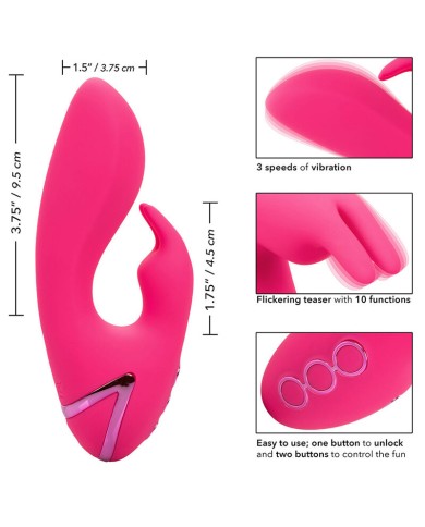 CALEXOTICS - DONC. VIBRATEUR CAL SUNSHINE RABBIT FUCHSIA PAR CALIFORNIA DREAMING