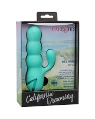 CALEXOTICS - VIBRATEUR DEL MAR DIVA RABBIR AQUA GREEN PAR CALIFORNIA DREAMING