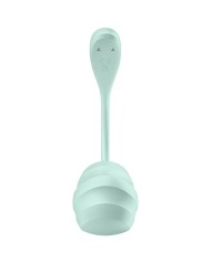 SATISFYER - APPLICATION GRATUITE STIMULATEUR DE POINT G PÉTALE LISSE VERT D'EAU