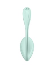 SATISFYER - APPLICATION GRATUITE STIMULATEUR DE POINT G PÉTALE LISSE VERT D'EAU
