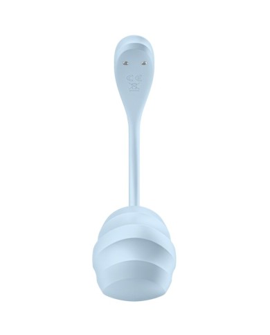 SATISFYER - APPLICATION GRATUITE STIMULATEUR DE POINT G PÉTALE LISSE BLEU CIEL