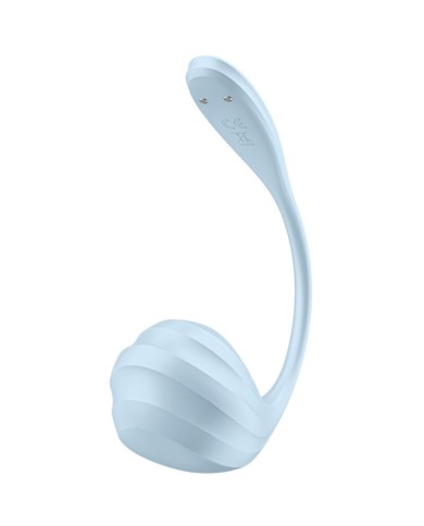 SATISFYER - APPLICATION GRATUITE STIMULATEUR DE POINT G PÉTALE LISSE BLEU CIEL