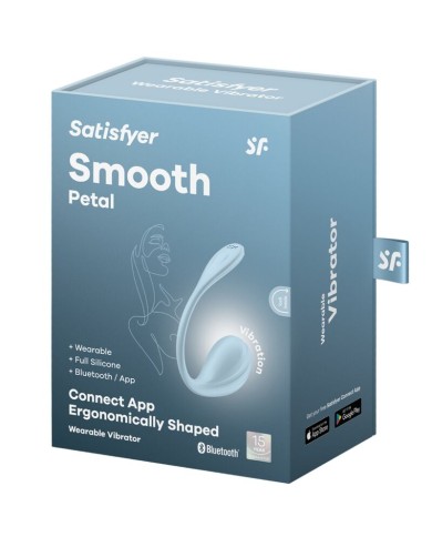 SATISFYER - APPLICATION GRATUITE STIMULATEUR DE POINT G PÉTALE LISSE BLEU CIEL